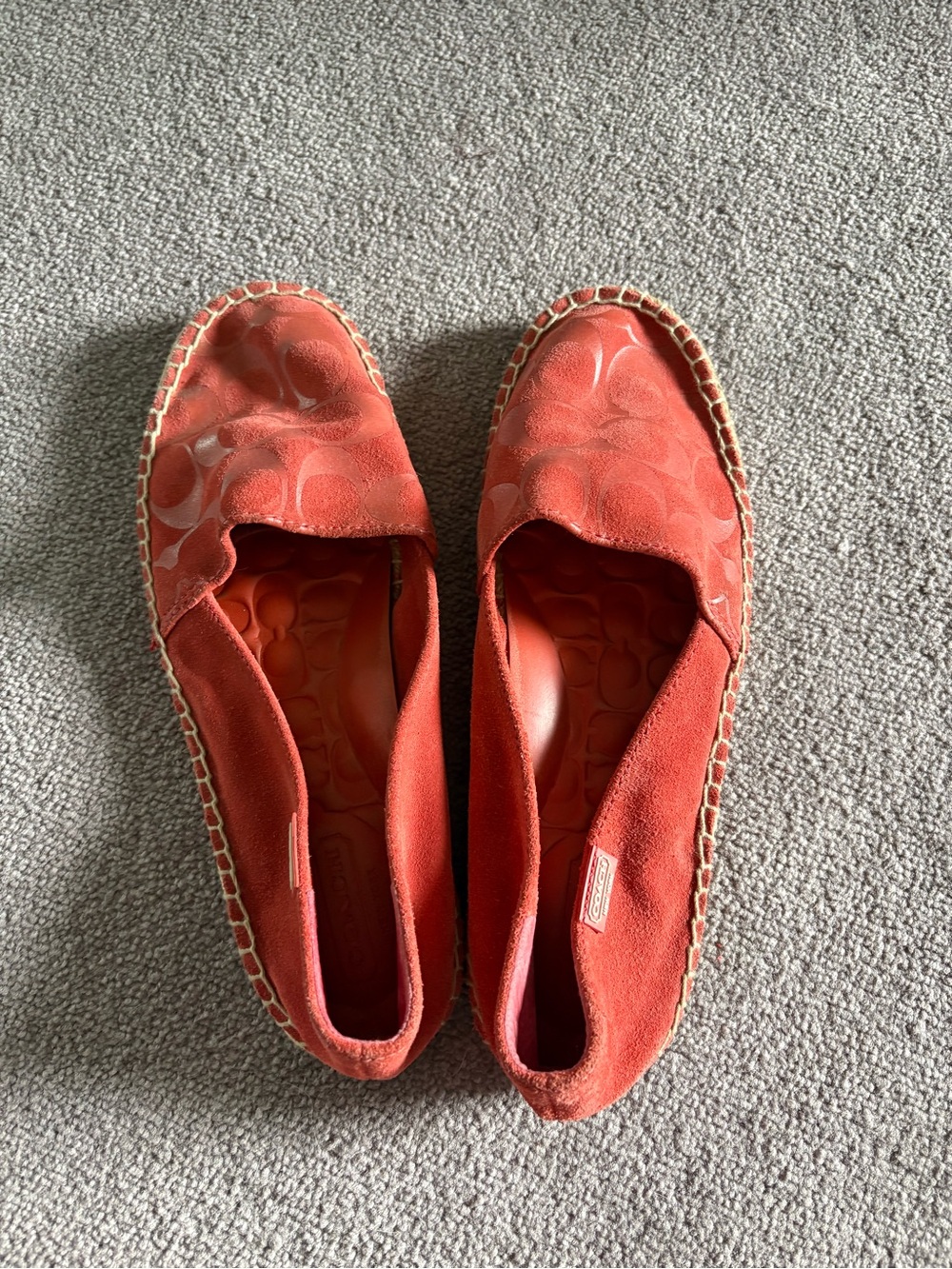 COACH Women’s Coral Slip-On Espadrilles